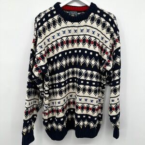 Vintage Chaps Ralph‎ Lauren Pullover Sweater Mens Size Large Cotton Grandpa